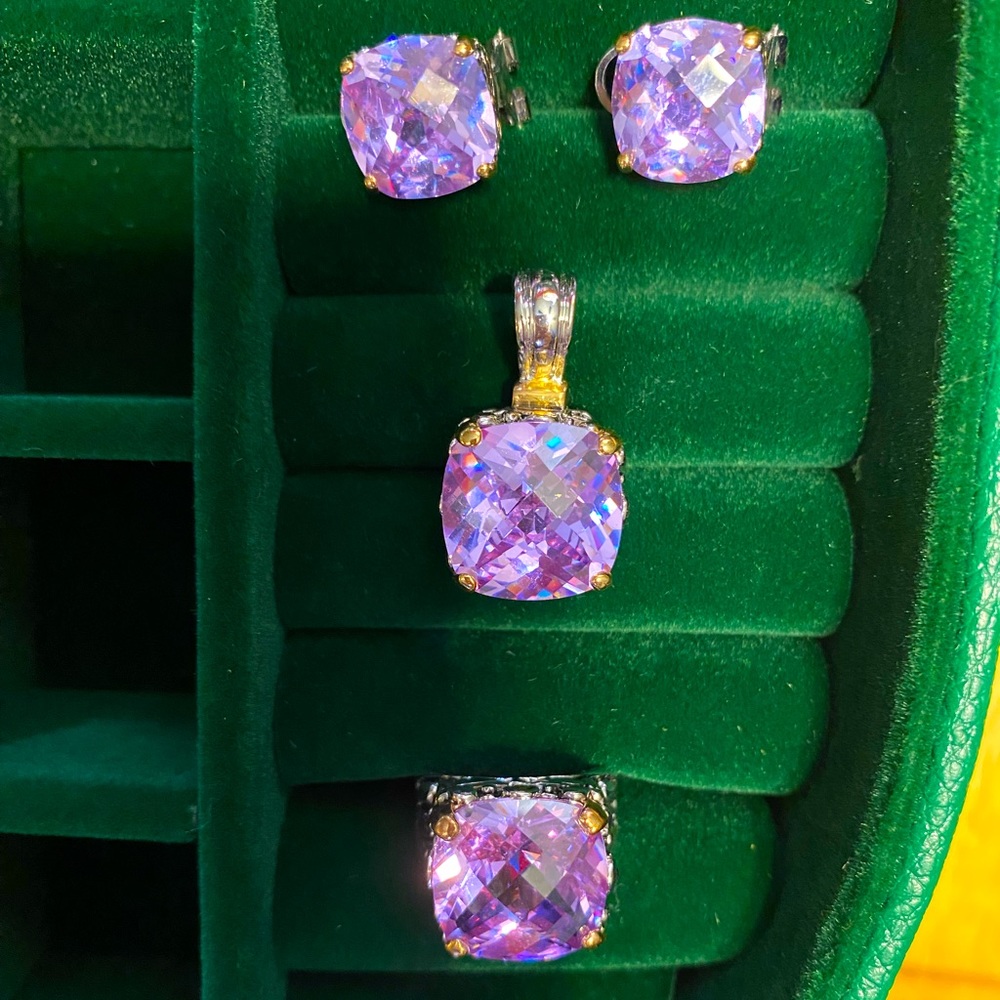 Ring, pendant, and earrings set!